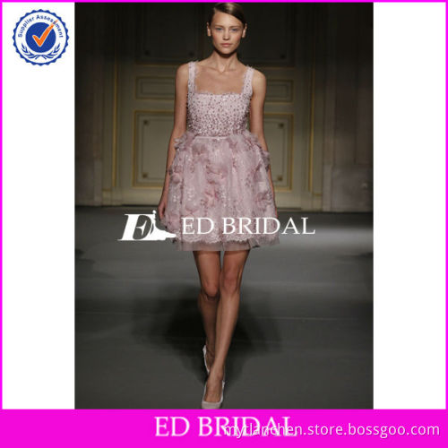 rsw038 2013 new style pink beaded short chiffon sweet sixteen dress